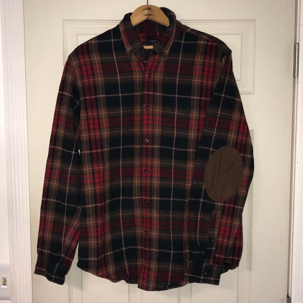 Men’s J. Crew Flannel with Elbow Pads